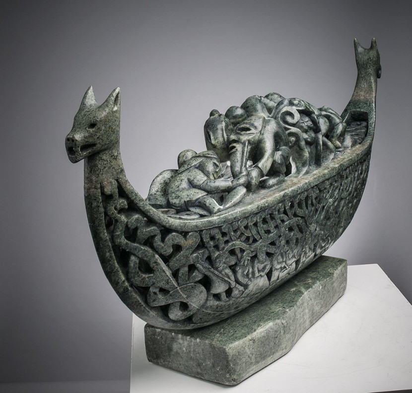 Vikings ship sculpture